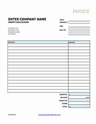 Image result for Blank Generic Invoice Template Free