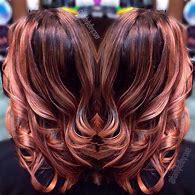 Image result for Auburn Hair with Rose Gold Highlights