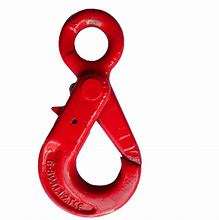 Image result for Red Self-Locking Swivel Crane Hook