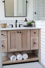 Image result for White Tile Bathrooms with White Vanities