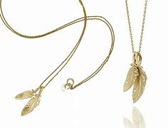 Image result for Gold Plated Feather Charm