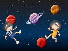 Image result for Floating in Space Drawing