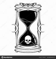 Image result for Skull Hourglass Drawing