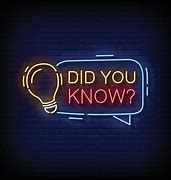 Image result for Did You Know Neon Sign