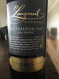 Image result for Langmeil Shiraz The Freedom 1843