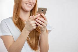 Image result for Model Holding Cell Phone