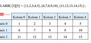 Image result for Contoh Data Array