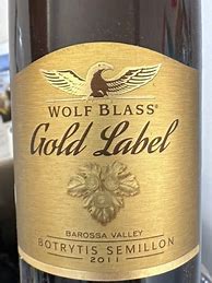 Image result for Wolf Blass Semillon Botrytis Gold Label
