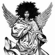 Image result for African American Angel Tattoo