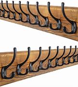 Image result for wall mount clothing hangers rack