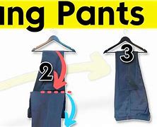 Image result for How to Hang Pants