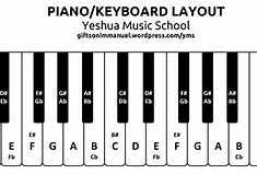 Image result for Piano Keyboard Layout with Notes