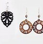 Image result for Wooden and Leather Earrings