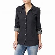 Image result for Button-Down Shirt Women