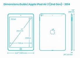 Image result for iPad Air 2 64GB Dimensions