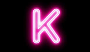 Image result for Neon Letter K