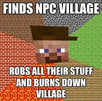 Image result for Minecraft Village Memes