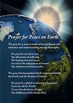 Image result for Prayers for Peace On Earth