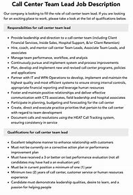 Image result for Reception Team Leader Job Description
