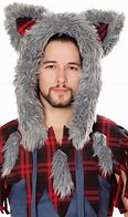 Image result for Wolf Hoodie with Ears