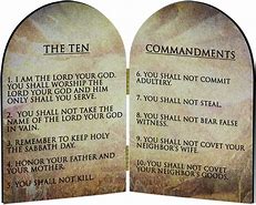 Image result for 10 Commandments Artwork