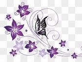 Image result for Purple Butterfly Border Clip Art