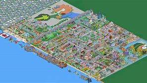 Image result for Springfield Simpsons 3D Map