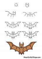 Image result for How to Draw Bat Outline