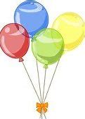 Image result for 7 Balloons Clip Art