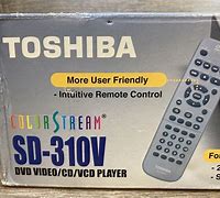 Image result for Toshiba DVD Player Sd310v