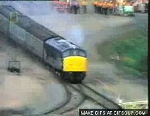Image result for Silver Streak Train Crash GIF