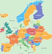 Image result for Map of Europe with Capital Cities and Sea for Kids