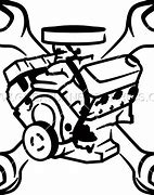 Image result for V8 Engine Cartoon Drawing