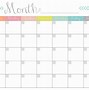Image result for Blank 31 Day Calendar Template