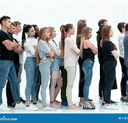 Image result for A Row of People
