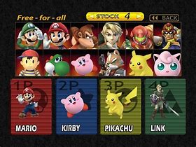 Image result for Smash 64 Characters
