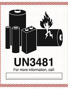 Image result for A Safety Alert Symbol Cell Battery