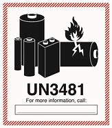 Image result for Lithium Battery Warning Label
