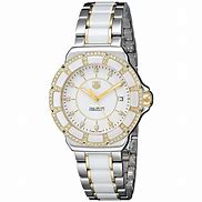 Image result for Gold Watch Diamond Bezel Tag Heuer