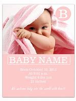 Image result for Baby Announcement Cards Free Template