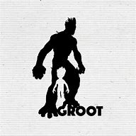 Image result for Groot Silhouette