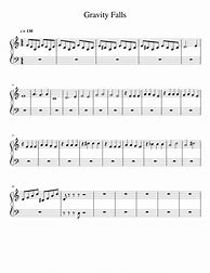 Image result for Gravity Falls Piano Sheet Octaves Tunes Labelled Notes