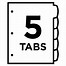 Image result for 5-Tab Square Cut