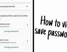Image result for How to Access Saved Passwords
