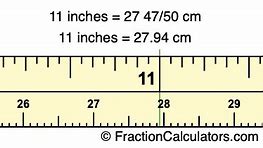 Image result for 11 Inch to Cm