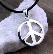 Image result for Peace Sign Necklace Men