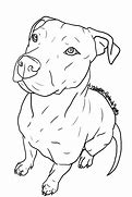 Image result for Pit Bull Dog Line Art