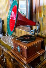 Image result for Wooden Vintage Record Player