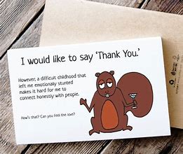Image result for Funny Thank You Cards Printable