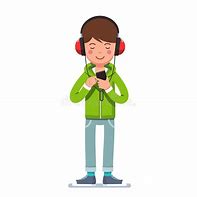 Image result for Teenager Listening to Music Clip Art